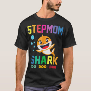 Stepmom Shark Shirt Stepmom Shark Lover Family Mot
