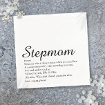 Stepmom Stepmother Definition Script Napkin<br><div class="desc">Personalise for your special Stepmom,  Stepmum,  Bonus Mum or Madrastra to create a unique gift for Mother's Day,  birthdays,  Christmas,  or any day you want to show how much she means to you. A perfect way to show her how amazing she is every day. Designed by Thisisnotme©</div>