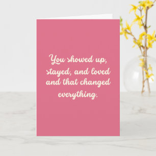 Stepmom Thank You Love Quote Appreciation Card
