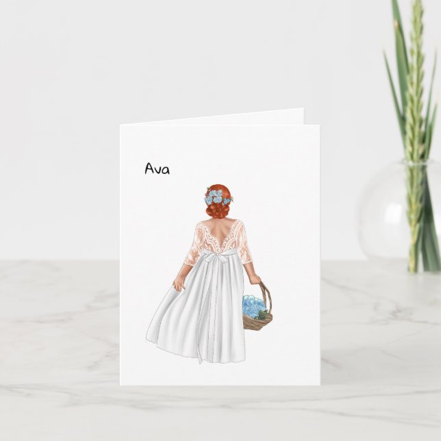 Stepmother to stepdaughter wedding day(Redhaired)  Card (Front)