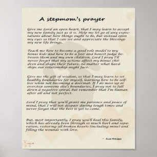 Stepmother's prayer poster 8x10