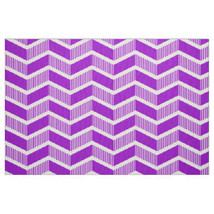 Stepped Chevrons - Purple Fabric