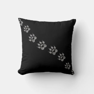 Stepped Into My Heart Dog Paw Prints Dog Mama Cushion