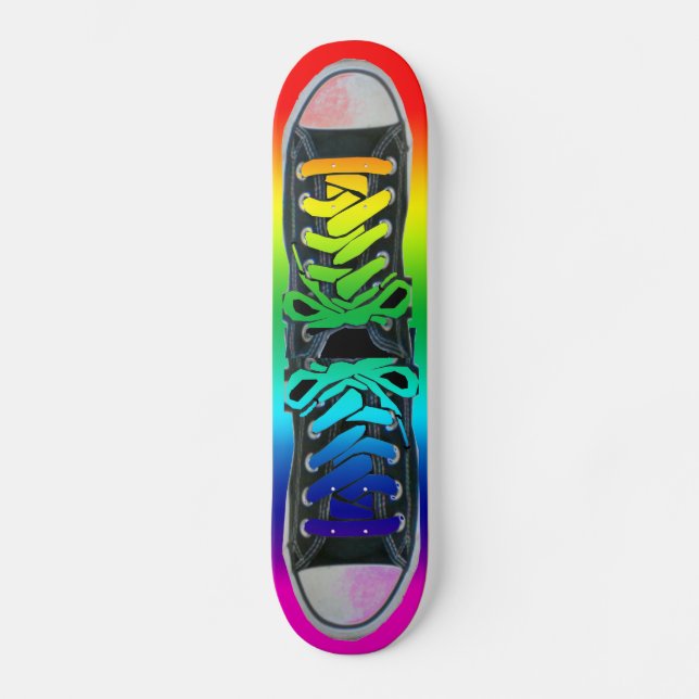 Steppin in a Rainbow 2 Skateboard (Front)
