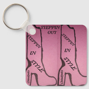 STEPPIN OUT KEYCHAIN