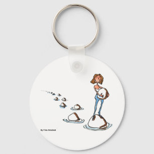 Stepping Forward Key Ring