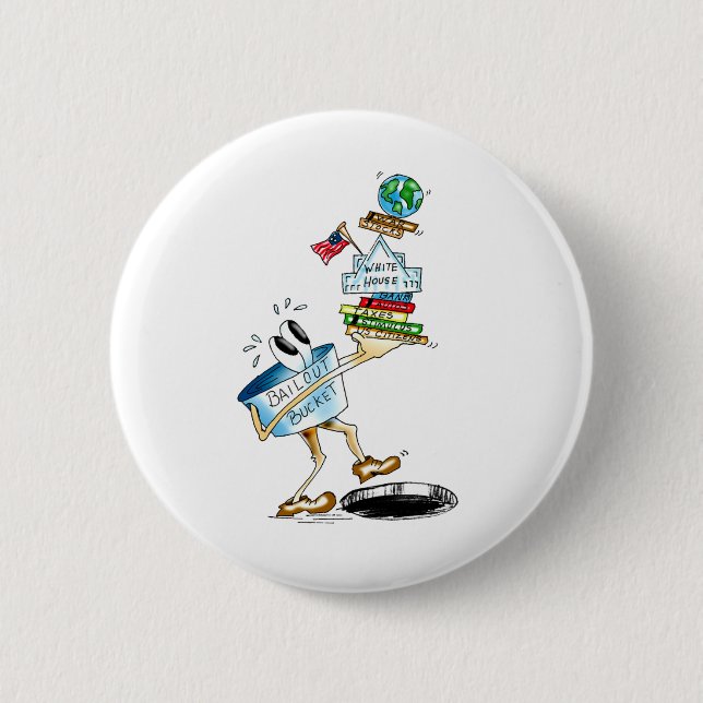 Stepping into Black Hole 6 Cm Round Badge (Front)