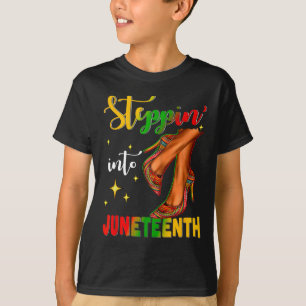 Stepping Into Juneteenth Like My Ancestors High He T-Shirt