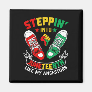 Stepping Into Juneteenth Like My Ancestors Sneaker Magnet