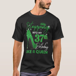 Stepping Into My 37th Birthday Gifts Womens High H T-Shirt