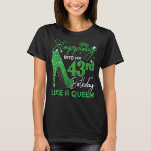 Stepping Into My 43rd Birthday Gifts Womens High H T-Shirt