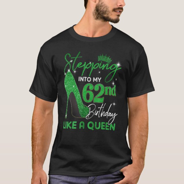 Stepping Into My 62nd Birthday Gifts Womens High H T-Shirt (Front)