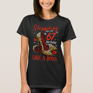Stepping Into My 67th Birthday Girls Women 67 Year T-Shirt