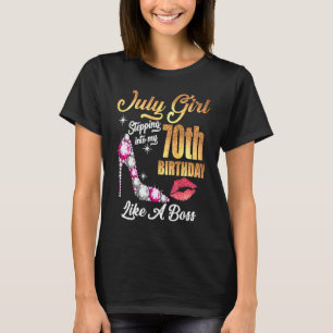 Stepping Into My 70th Birthday Like A Boss For 70 T-Shirt