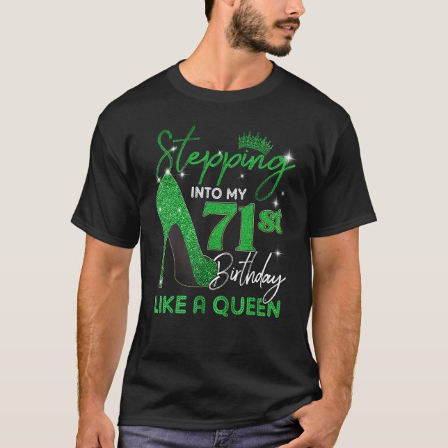 Stepping Into My 71st Birthday Gifts Womens High H T-Shirt (Front)
