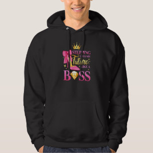 Stepping Into My Future Like A Boss Womens Hoodie
