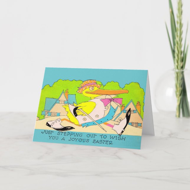 stepping out for Easter Card (Front)