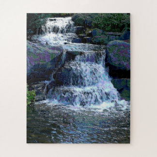 Stepping Small Falls Water Feature Jigsaw Puzzle