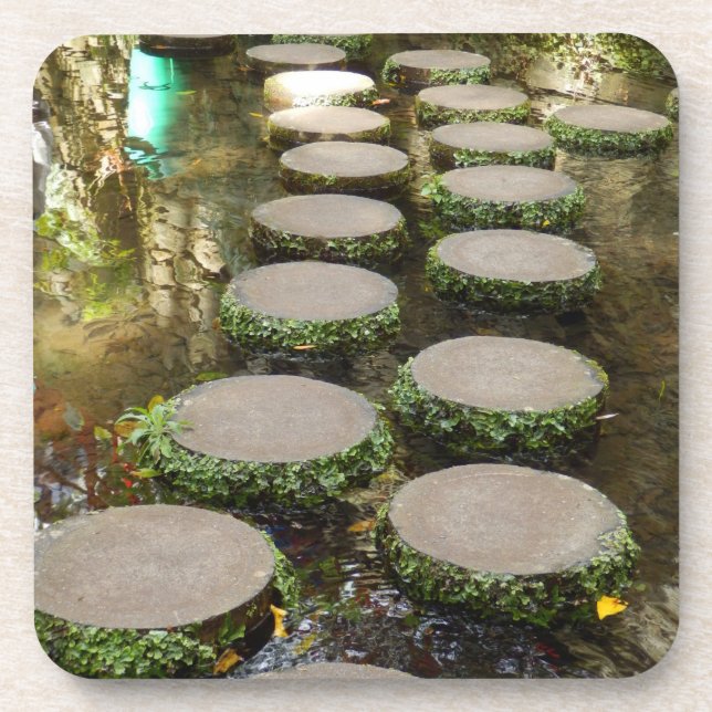Stepping Stones Hard Plastic Coasters (Front)