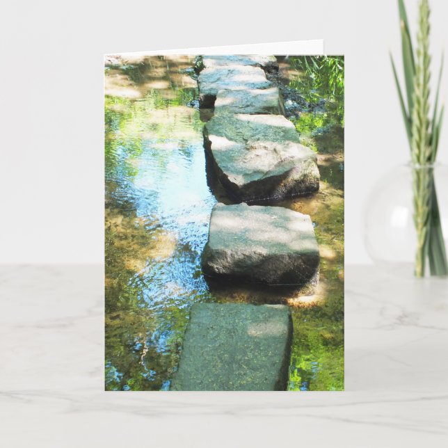 Stepping stones holiday card (Front)
