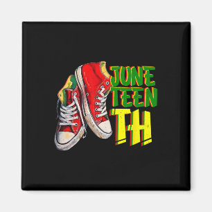 Stepping To Juneteenth Black King Nutritional Fact Magnet