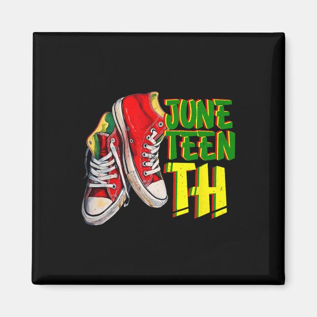 Stepping To Juneteenth Black King Nutritional Fact Magnet (Front)