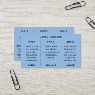 Steps 1-2-3 Business Card