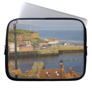 Steps leading down to the harbour, Whitby, North Laptop Sleeve