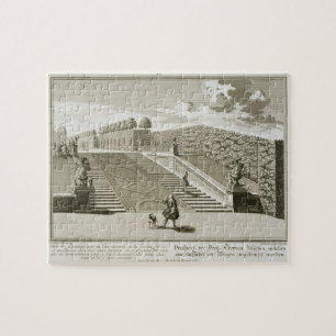 Steps to the garden terrace, Belvedere Palace, Vie Jigsaw Puzzle