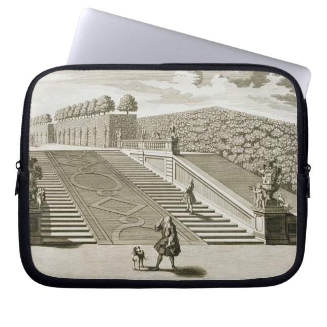 Steps to the garden terrace, Belvedere Palace, Vie Laptop Sleeve (Front)