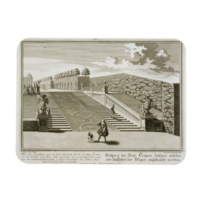 Steps to the garden terrace, Belvedere Palace, Vie Magnet (Horizontal)
