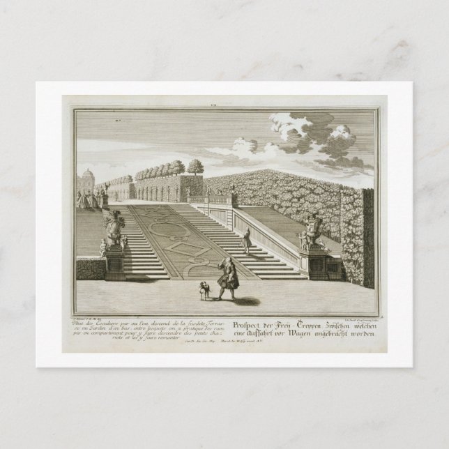 Steps to the garden terrace, Belvedere Palace, Vie Postcard (Front)