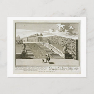 Steps to the garden terrace, Belvedere Palace, Vie Postcard