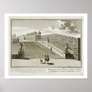 Steps to the garden terrace, Belvedere Palace, Vie Poster