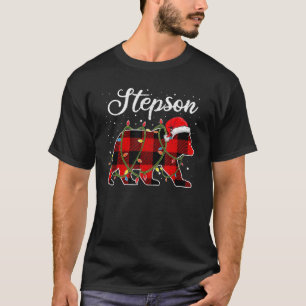 Stepson Bear Red Buffalo Plaid Stepson Bear Pajama T-Shirt