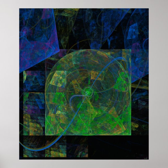 Stereo Punk Flame Fractal Poster (Front)