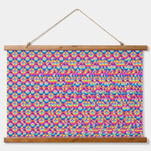 Stereogram 3d Heart Hands design hanging art Hanging Tapestry