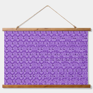 Stereogram 3d Heart Hands purple design art Hanging Tapestry