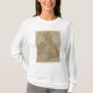 Stereographical map, British Isles T-Shirt