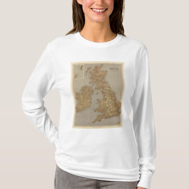 Stereographical map, British Isles T-Shirt (Front)
