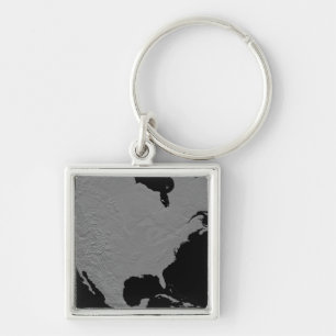 Stereoscopic view of North America 2 Key Ring