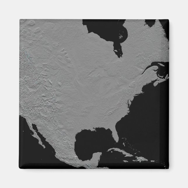 Stereoscopic view of North America 2 Magnet (Front)