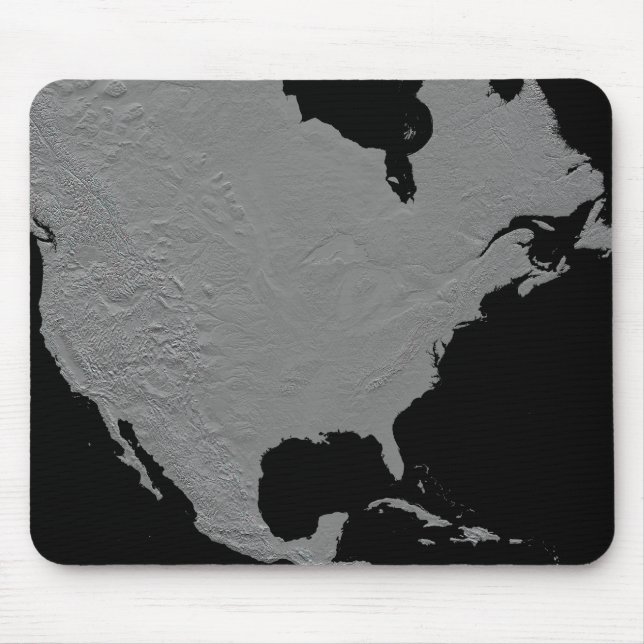 Stereoscopic view of North America 2 Mouse Mat (Front)