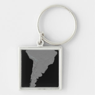 Stereoscopic view of South America Key Ring