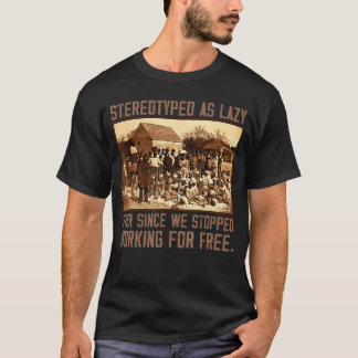Stereotyped As Lazy Ever Since We Stopped Working  T-Shirt