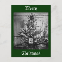 Stereoview Christmas Tree Victorian 1800s Vintage