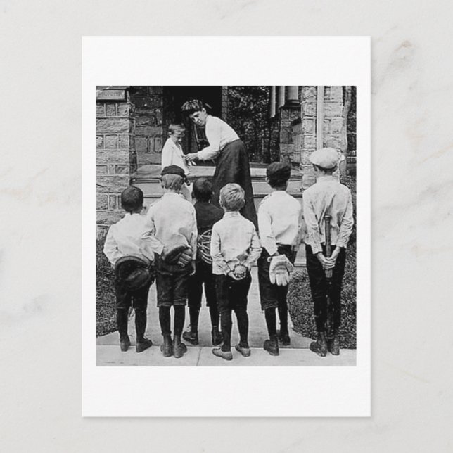 Stereoview- Please Mum? Postcard (Front)