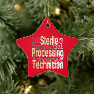 Sterile Processing Technician Extraordinaire Ceramic Tree Decoration