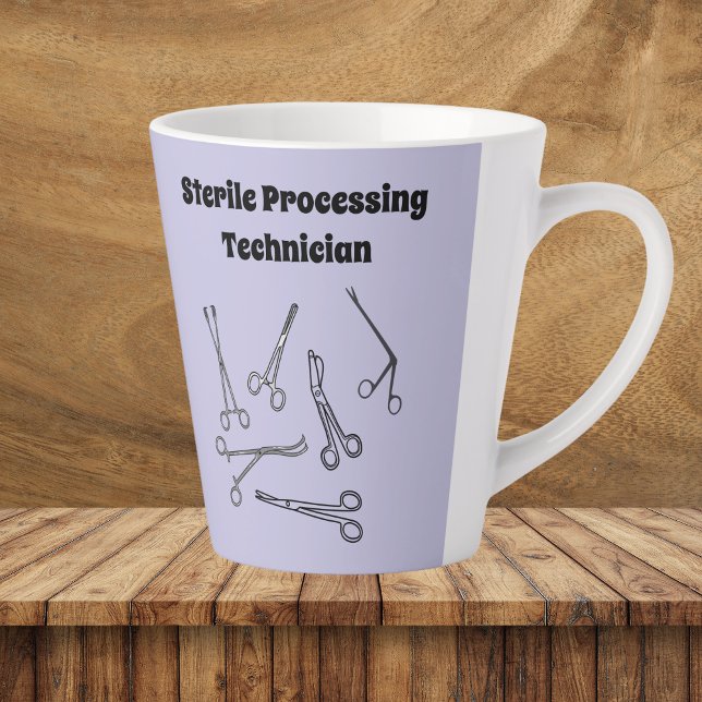 Sterile Processing Technician Latte Mug (Creator Uploaded)