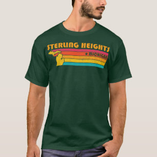 Sterling Heights Michigan Vintage Distressed Souve T-Shirt
